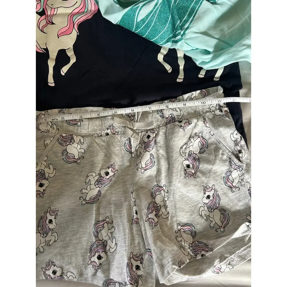H&M unicorn shirts and shorts size 8-10